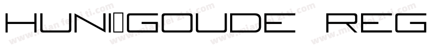 Huni_Goude Regular字体转换